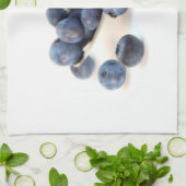 Serveren van Blueberries Keukenhanddoek (Gevouwen)