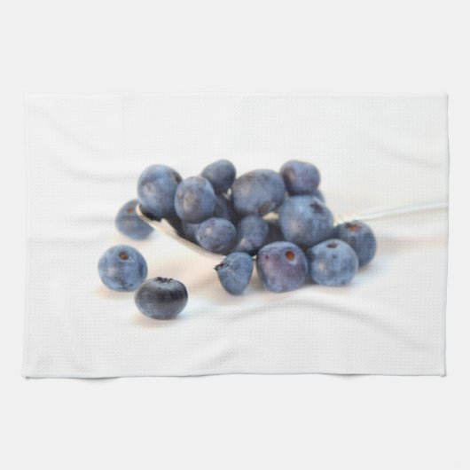 Serveren van Blueberries Keukenhanddoek (Horizontaal)