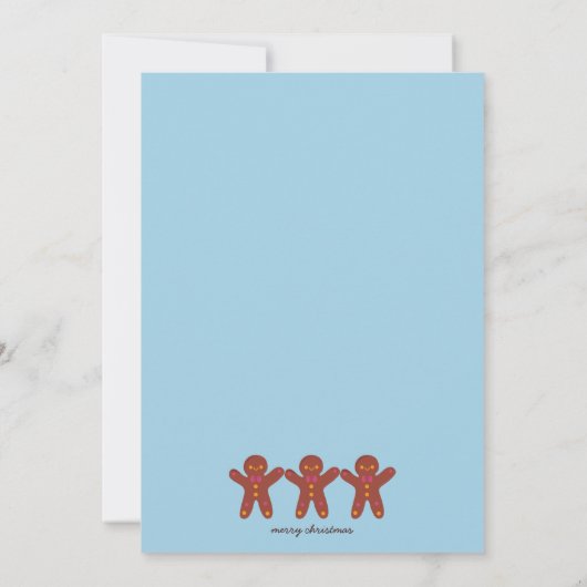 Serveren van wat Cheer Santa bakken peperkoek Kaart (Achterkant)