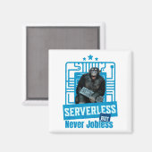 Serverloze Grappige Apen Ontwikkelaar Humor Magneet (Voorkant / Achterkant)