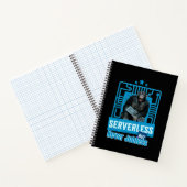 Serverloze Grappige Apen Ontwikkelaar Humor Notitieboek (Binnen)