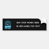 Serverloze Grappige Apen Ontwikkelaarshumor Bumpersticker (Voorkant)
