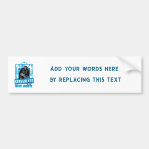Serverloze Grappige Apen Ontwikkelaarshumor Bumpersticker