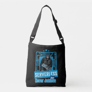 Serverloze Grappige Apen Ontwikkelaarshumor Crossbody Tas