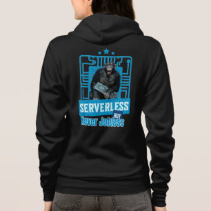 Serverloze Grappige Apen Ontwikkelaarshumor Hoodie