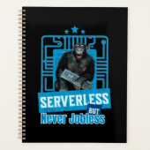 Serverloze Grappige Apen Ontwikkelaarshumor Planner (Voorkant)