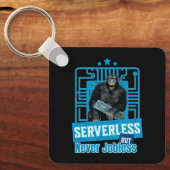Serverloze Grappige Apen Ontwikkelaarshumor Sleutelhanger (Voorkant)