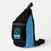 Serverloze Grappige Apen Ontwikkelaarshumor Sling Bag (Rechterhoek)