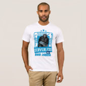 Serverloze Grappige Apen Ontwikkelaarshumor T-shirt (Voorkant volledig)