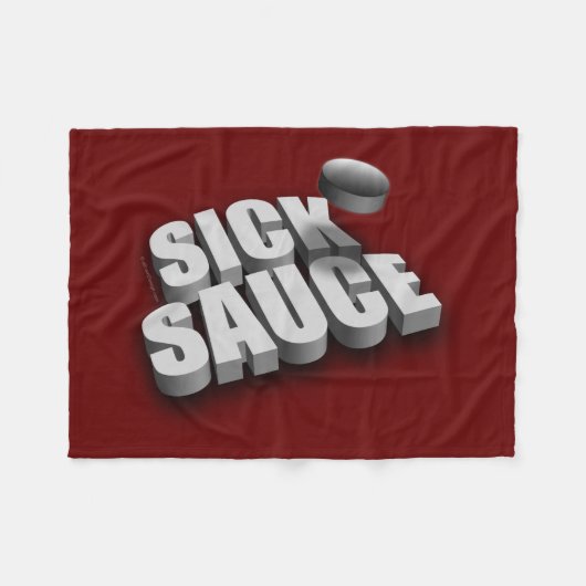 Serves Sick Sauce (Hockey) Fleece Deken (Voorkant (Horizontaal))