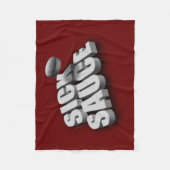 Serves Sick Sauce (Hockey) Fleece Deken (Voorkant)