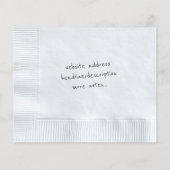 Servet achtergrond flyer (Achterkant)