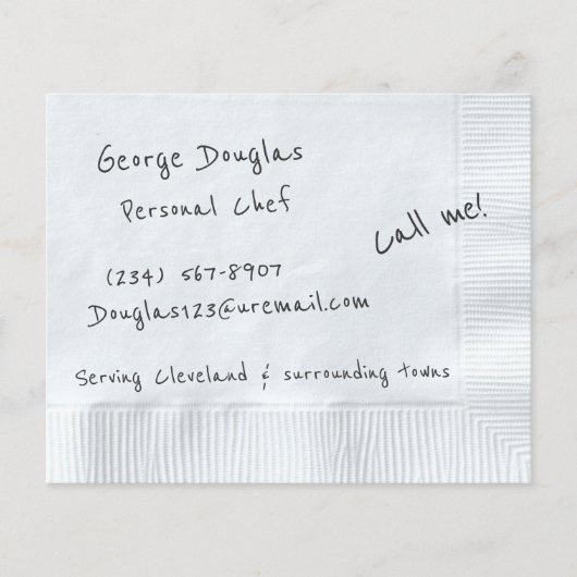 Servet achtergrond flyer (Voorkant)