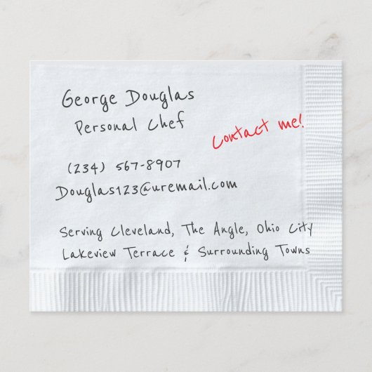 Servet achtergrond flyer (Voorkant)