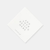 Servet Afdrukken Aangepast Ontwerp (Hoek)