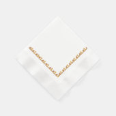 Servet – Gouden hoek IJzeren bladeren (Hoek)