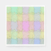 Servet meerkleurige pastel Plaid (Voorkant)