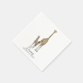 servet met giraffencocktail (Hoek)