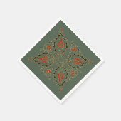 Servet met Oezbekistan ontwerp (Hoek)