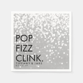 Servet - Mousserende Pop Fizz Clink Silver