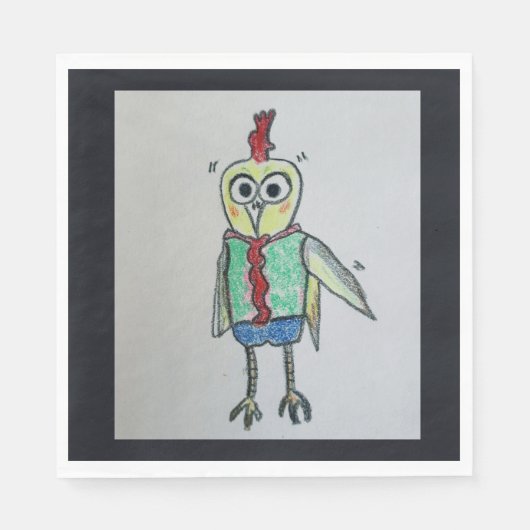 servet van kippepapier (Voorkant)