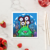 Servet voor Halloween feest Monsters (Insitu)