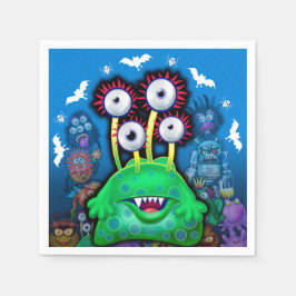 Servet voor Halloween feest Monsters