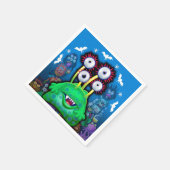 Servet voor Halloween feest Monsters (Hoek)