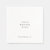 servetdruk servet (Voorkant)