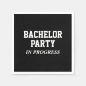 Servetjes voor vrijgezellenfeest in uitvoering servet (Voorkant)