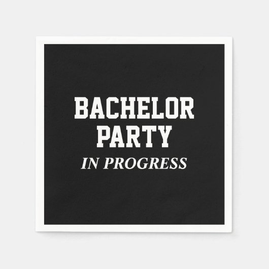 Servetjes voor vrijgezellenfeest in uitvoering servet (Voorkant)
