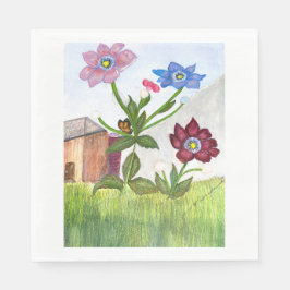 Servetten Aquarelschildering