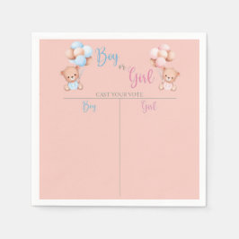 servetten baby meisje of baby jongen spel