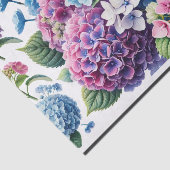 servetten, decoupage, hydrangeas, crea tissuepapier (Detail)
