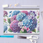 servetten, decoupage, hydrangeas, crea tissuepapier (Craft)