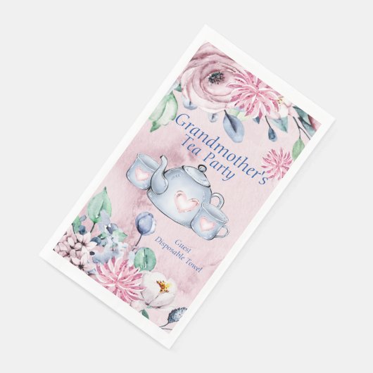 Servetten Gastenhanddoek Qty 50 Grootmoeder's Tea  (Hoek)