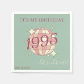 Servetten geboren in 1995 30ste verjaardag tafel d (Voorkant)