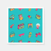 Servetten - Iconische 90's leuke retro party thema (Voorkant)