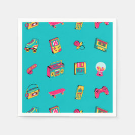 Servetten - Iconische 90's leuke retro party thema