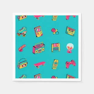 Servetten - Iconische 90's leuke retro party thema