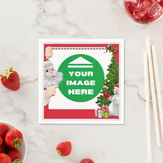 Servetten Kerst- gepersonaliseerd - Afbeelding toe (Insitu)