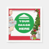 Servetten Kerst- gepersonaliseerd - Afbeelding toe (Voorkant)