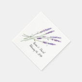 Servetten - lavendel ontwerp (Hoek)