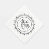 Servetten met eigen naam meneer en mevrouw (Hoek)