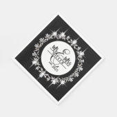 Servetten met eigen naam meneer en mevrouw (Hoek)