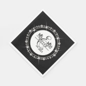 Servetten met eigen naam Mijnheer & Mevrouw (Hoek)