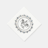Servetten met eigen naam voor Mr. & Mrs. (Hoek)