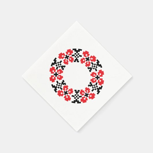 Servetten met Oekraïens ontwerp (Hoek)