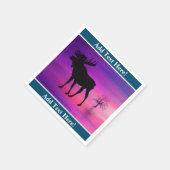 Servetten met silhouet van eland (Hoek)