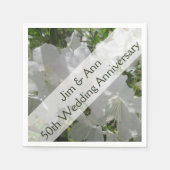 Servetten - Papier - Witte Azalea's (Voorkant)